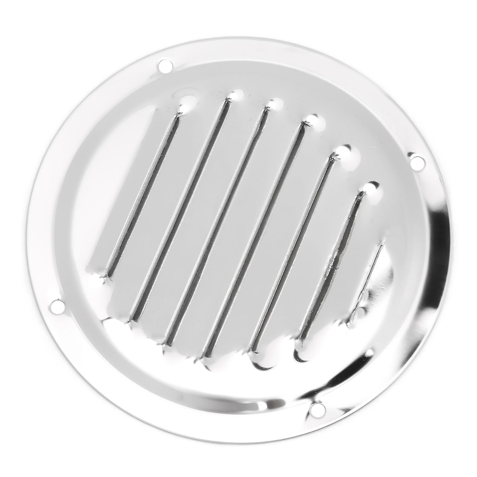 Air Vents Stainless Steel Round Louver Wall Ventilation Outlet For Yacht Caravans Home Kitchen Vents4in(101mm)