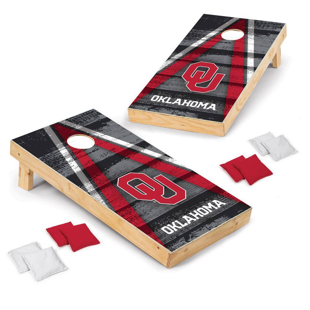 Wild Sports Oklahoma Sooners 24 in. W x 48 in. L Cornhole Bag Toss 1-16047-VT740XD