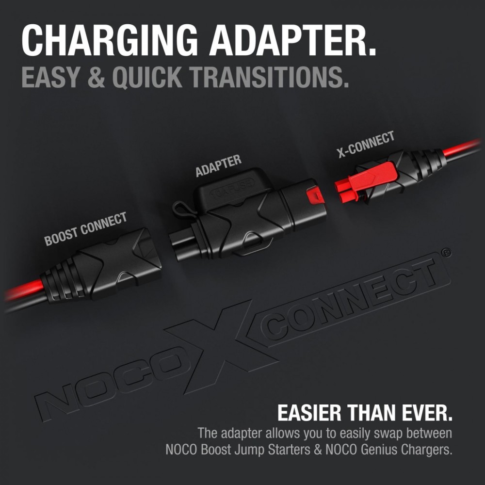 Noco Heavy Duty Boost Battery Eyelet Cable with X Connect Adapter ;