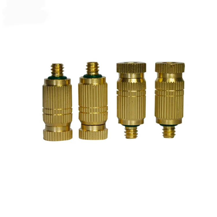 Brass nozzle copper spray nozzle misting system fog machine parts brass sprayer water nozzle outdoor mist system