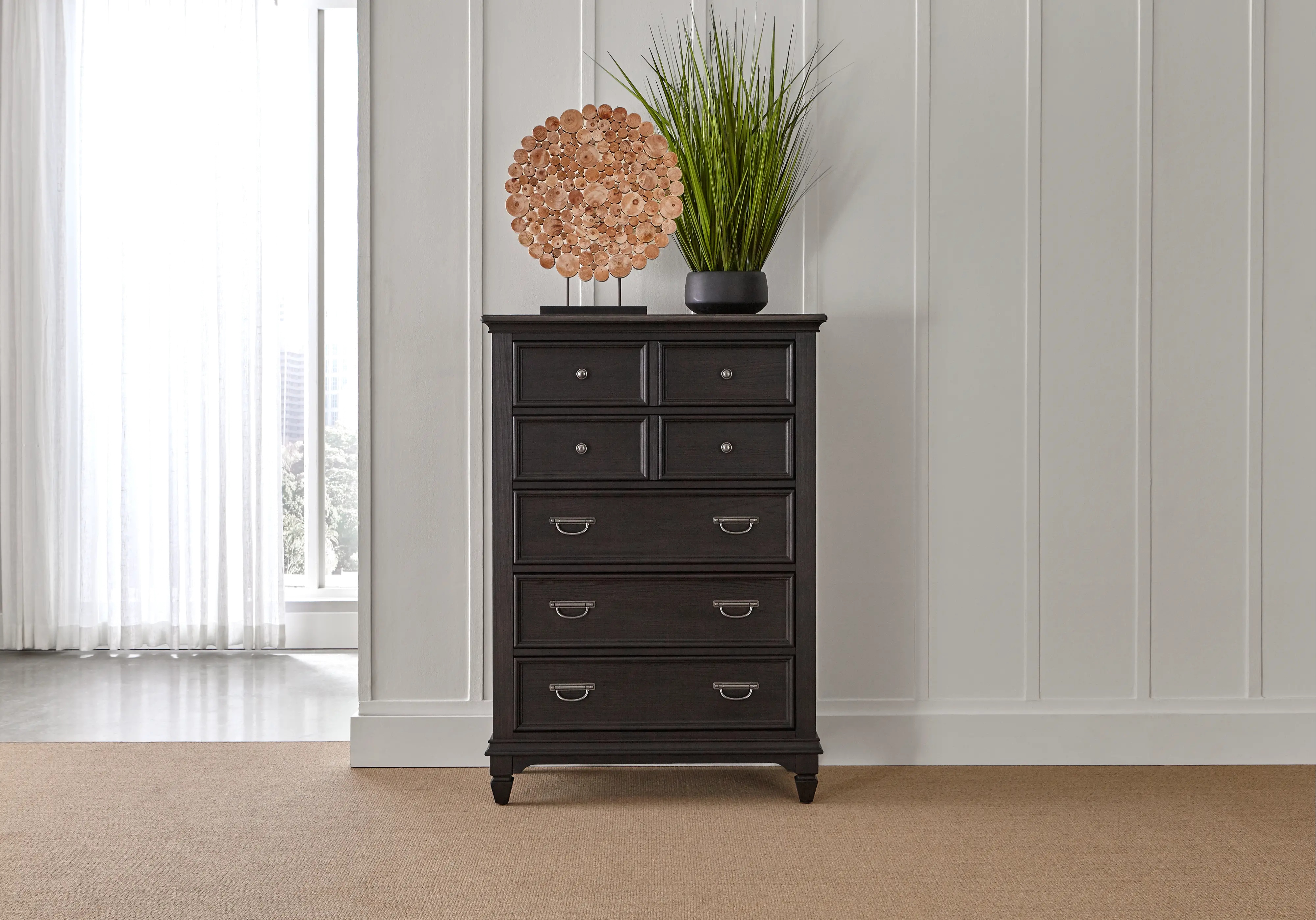 Harbor Hut Graphite Chest of Drawers