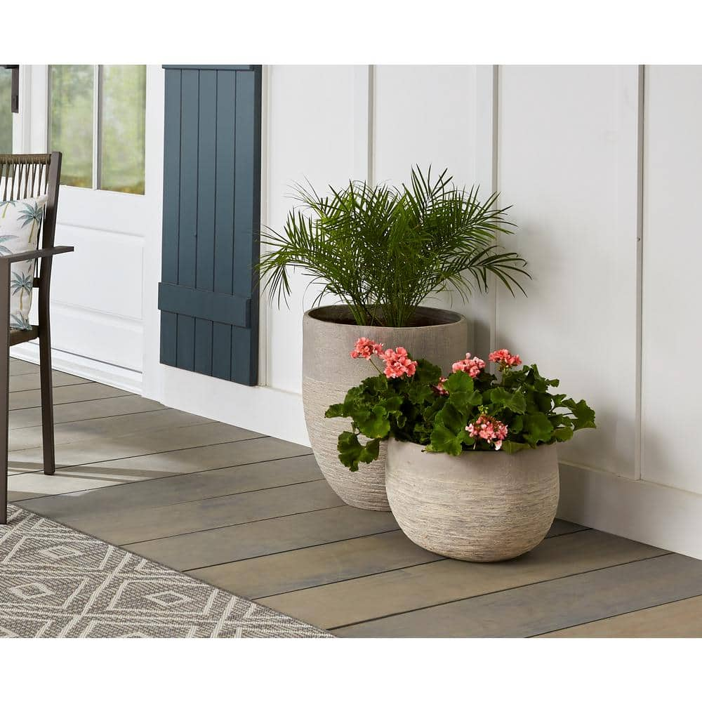 Southern Patio Unearthed Large 17 in. x 19 in. 54 qt. Fiberglass Tall Outdoor Planter GRC-049425A