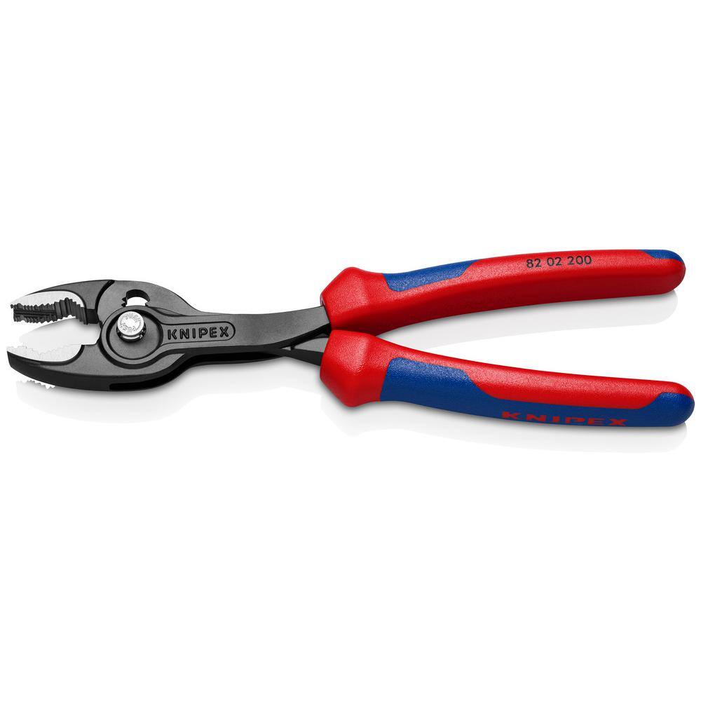 KNIPEX 8 in. TwinGrip Slip Joint Pliers 82 02 200