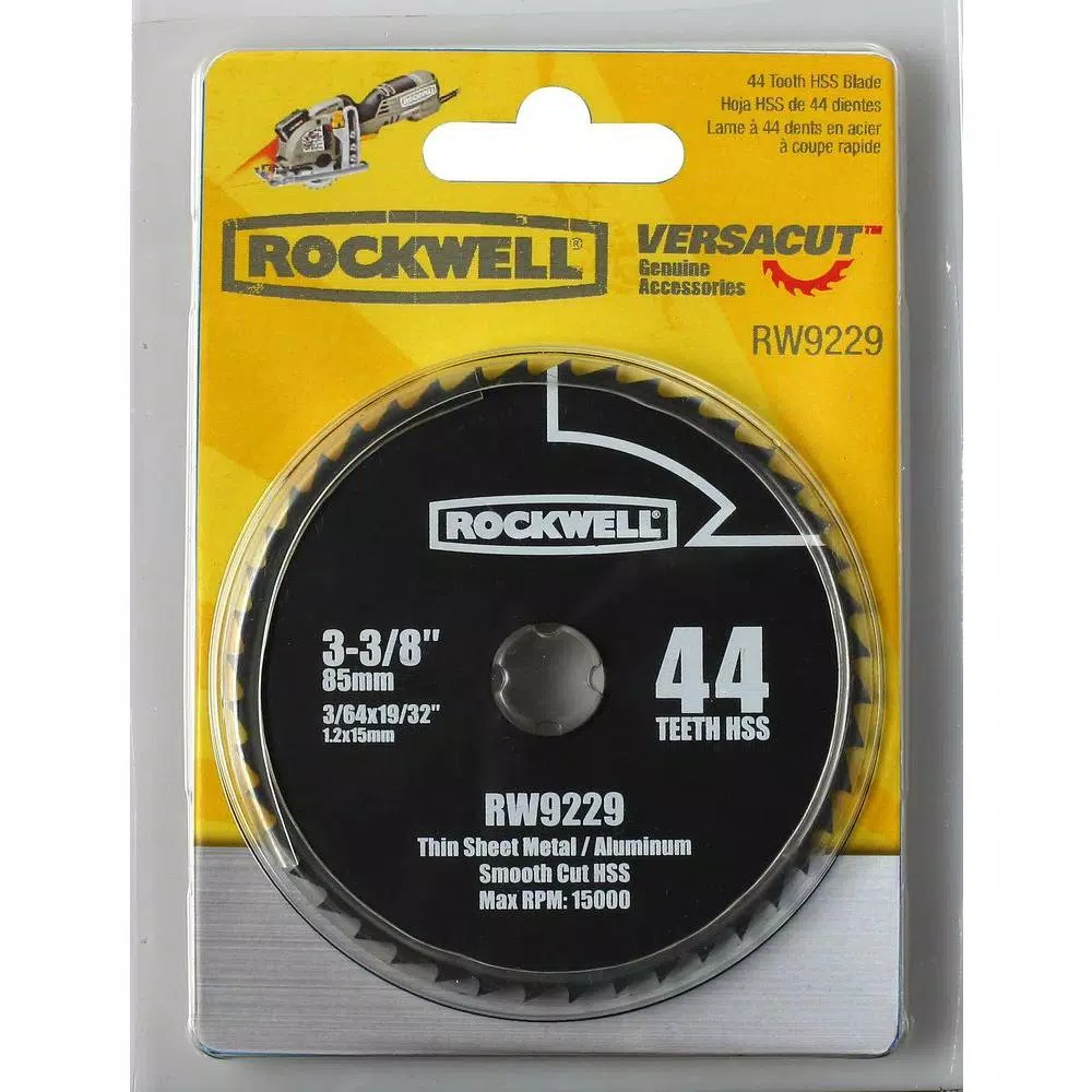 Rockwell VERSACUT 3-3/8 in. 44-Teeth High Speed Steel Blade and#8211; XDC Depot