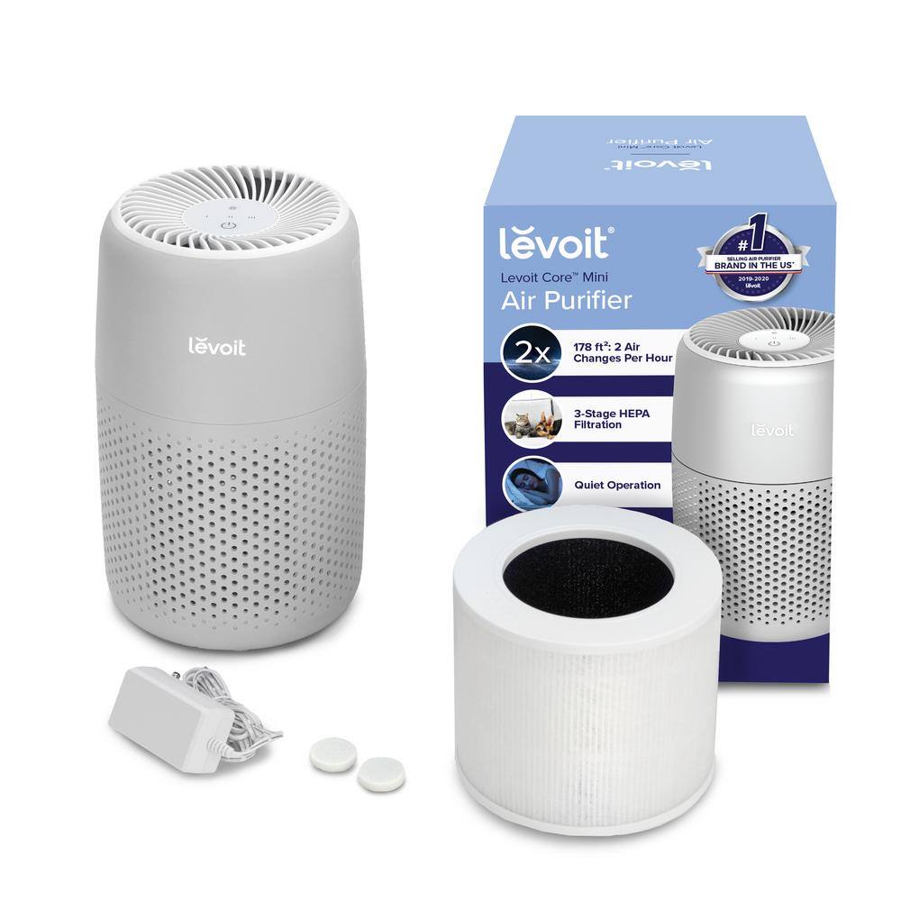 LEVOIT VortexAir 178 sq. ft. HEPA - Type Tabletop Air Purifier in White HEAPAPLVNUS0107