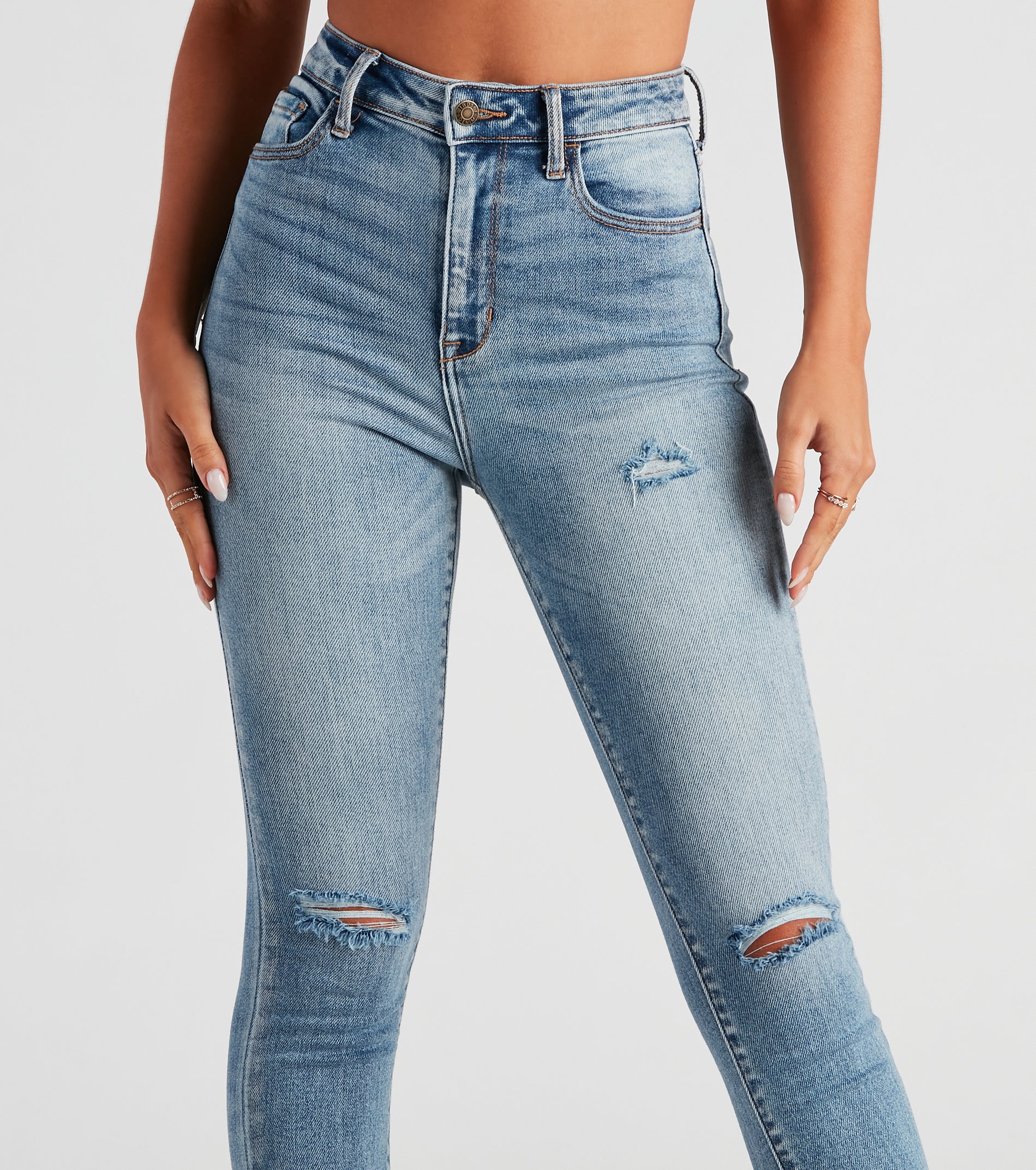 Taylor High Rise Skinny Crop Jeans By Windsor Denim