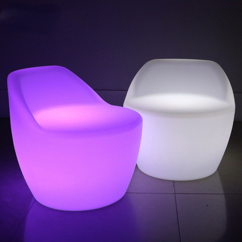 Glowing Lounge Led Colorful Bar Chair with Backrest   Contemporary   Armchairs And Accent Chairs   by Miron Demid LLC  Houzz