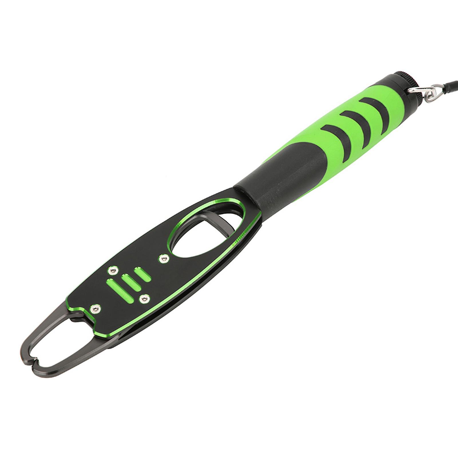 Outdoor Aluminum Alloy Lure Fishing Pliers Fish Controller Tong Set With Non-slip Handlebl-040 With Weight Device Green