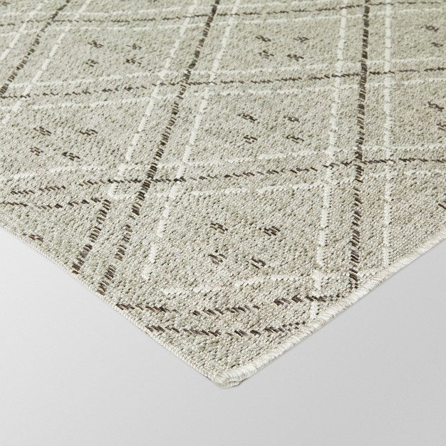 Diamond Outdoor Rug Gray