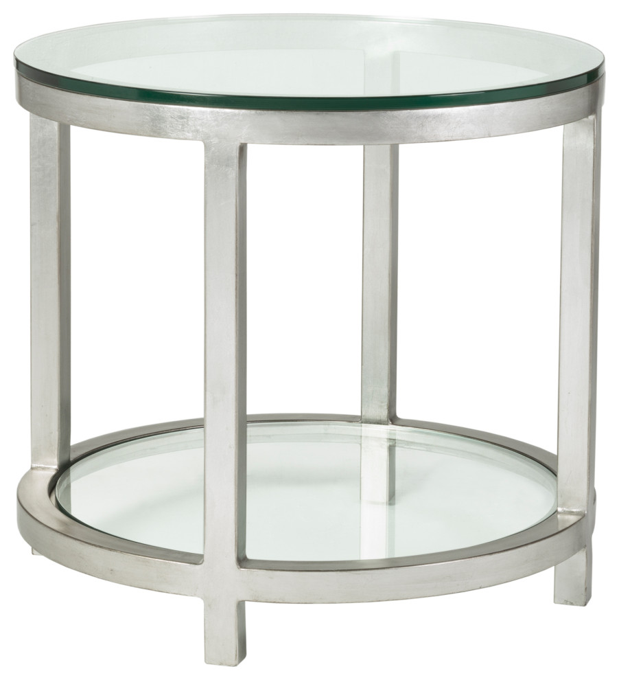 Per Se Round End Table   Contemporary   Side Tables And End Tables   by Lexington Home Brands  Houzz