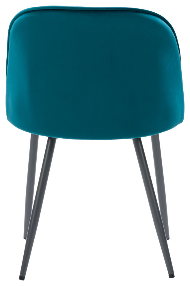 CorLiving Ayla Velvet Upholstered Side Chair   Midcentury   Dining Chairs   by CorLiving Distribution LLC  Houzz