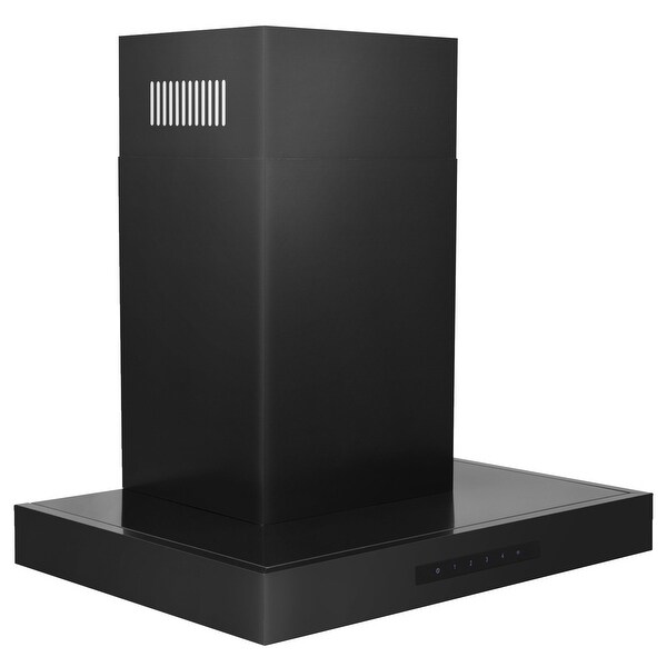 ZLINE Black Stainless Convertible Vent Wall Mount Range Hood