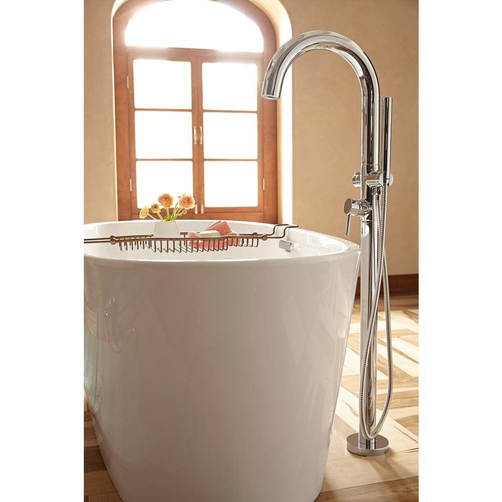 American Standard Coastal Serin 66 in. x 32 in. Soaking Bathtub with Center Hand Drain in White 2765034.020