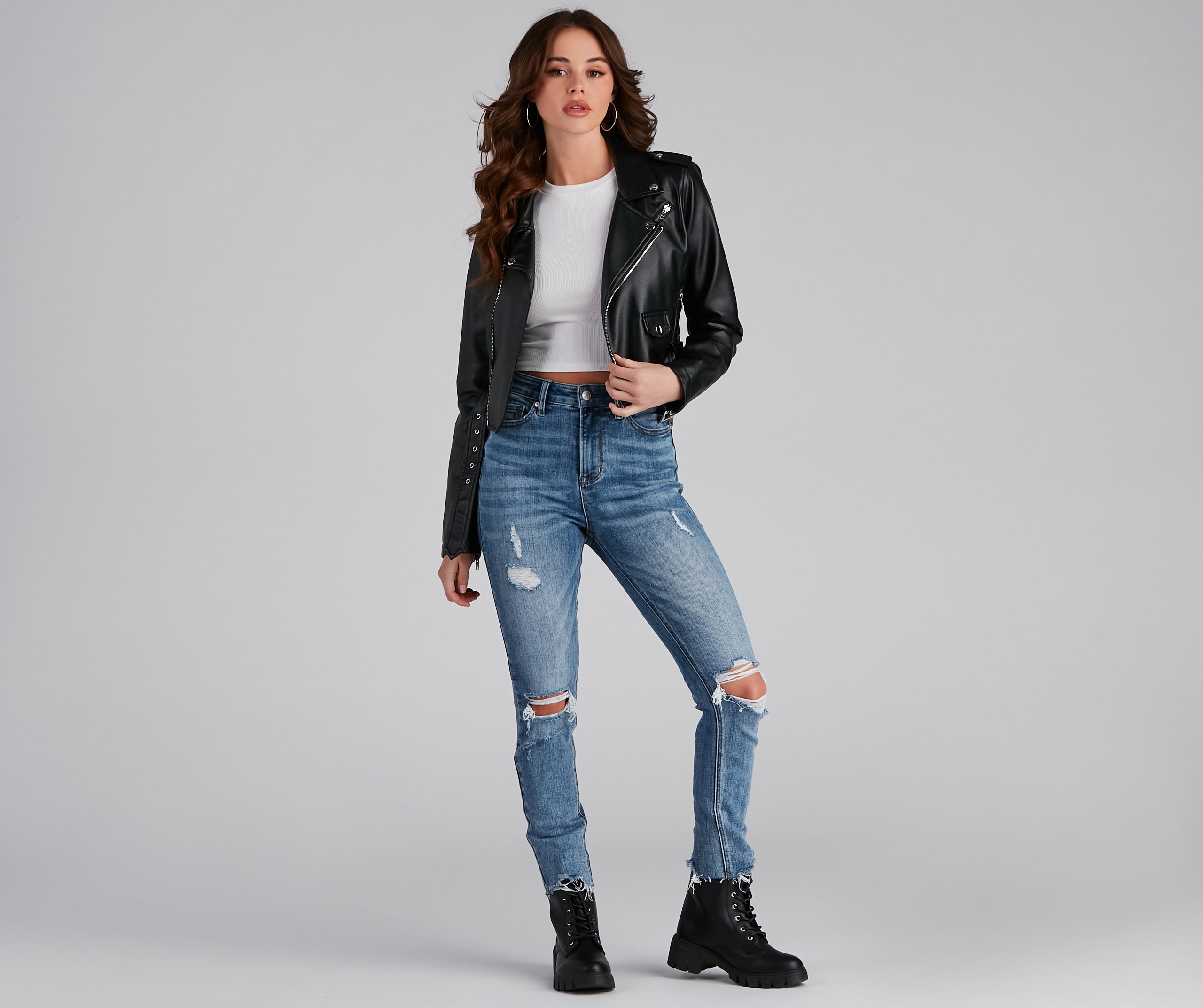 Taylor High Rise Cropped Skinny Jeans by Windsor Denim