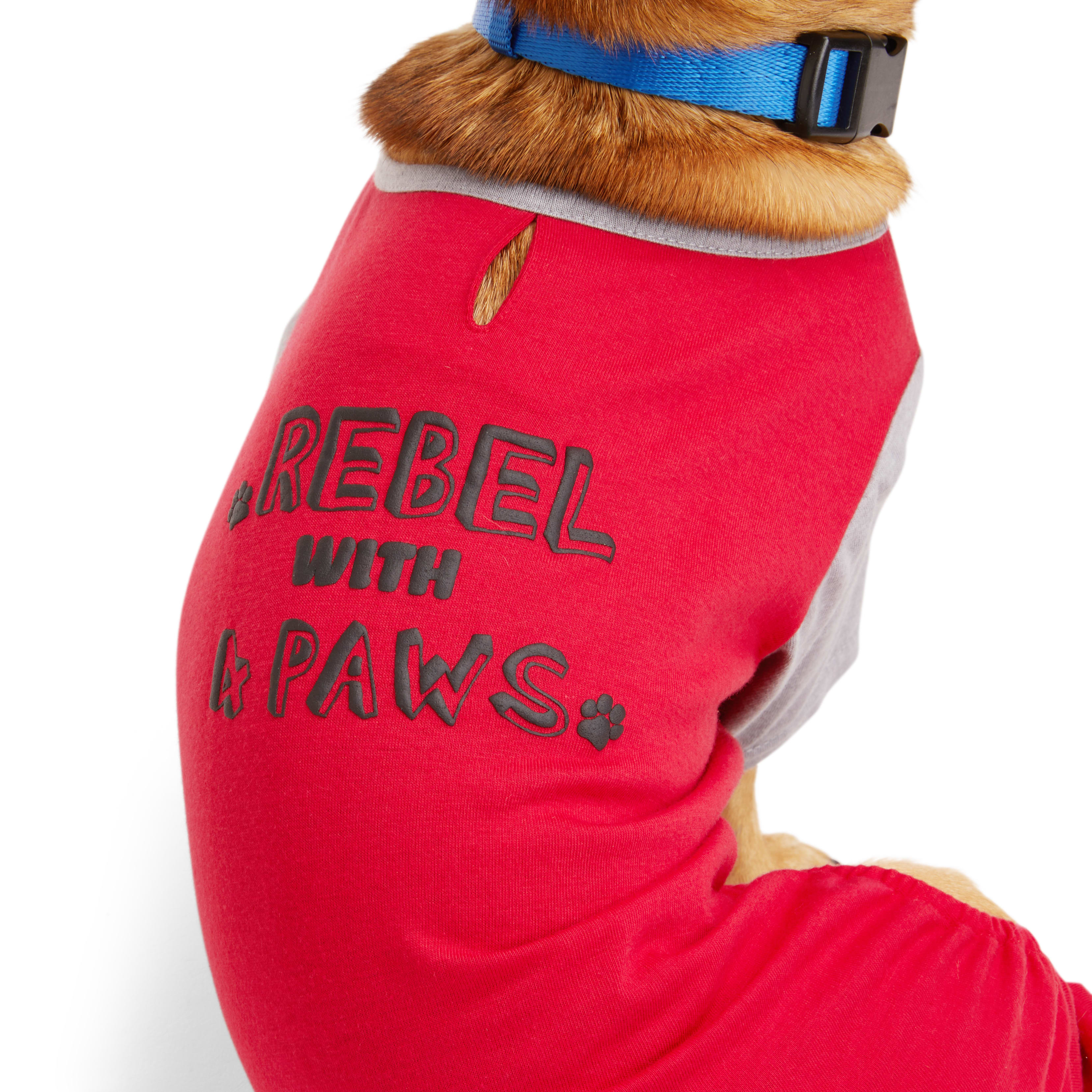 YOULY Rebel Sleeve Bark Star Pet Pajamas， XX-Small