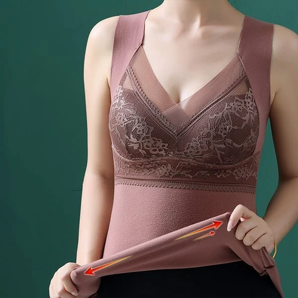 🔥BIG SALE - 47% OFF🔥🔥Built-in Bra Thermal Underwear