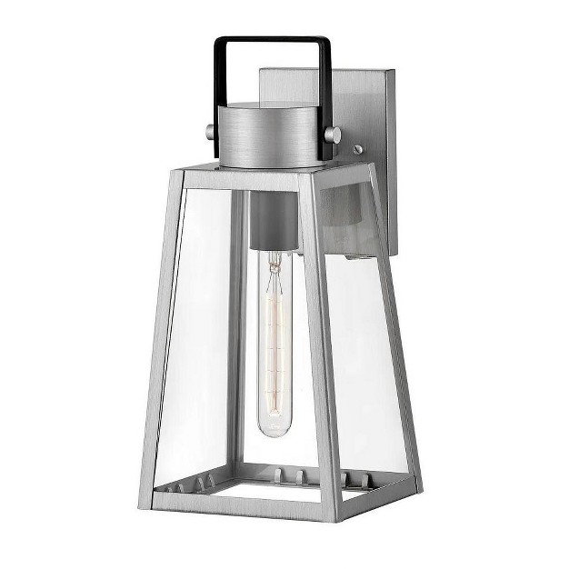 Lark Hugh 1 Light Lantern Antique Brushed Aluminum black