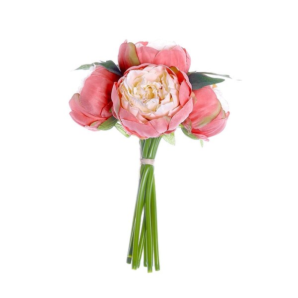 2 Bouquets Silk Roses Artificial Flower Balls 10 Inch