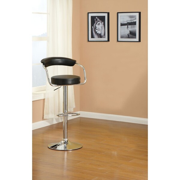 Set of 2 Faux Leather Bar Stools