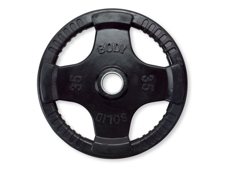 Body-Solid 35 lb Rubber Grip Olympic Plate (Each)