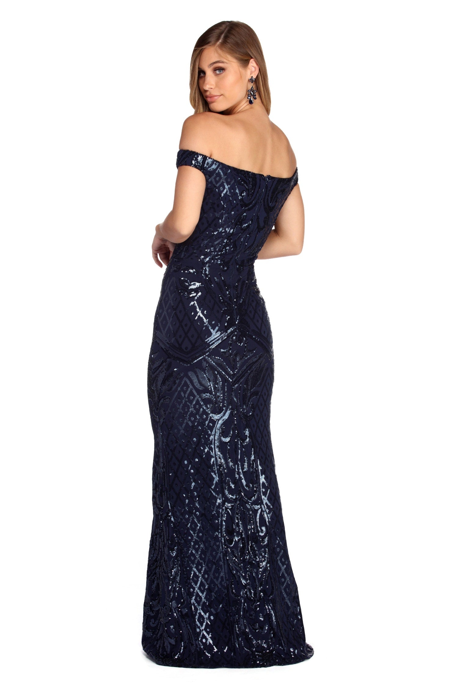 Cara Formal Sweetheart Sequin Dress