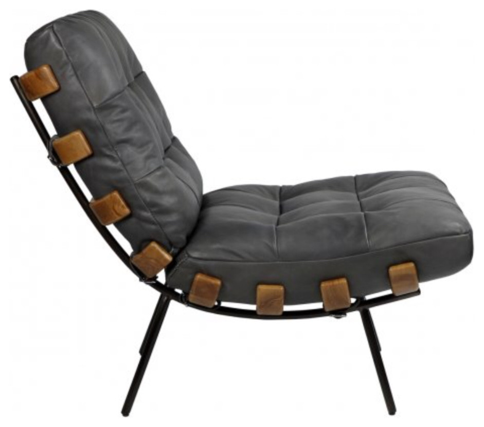 Matthew Izzo Home Langdon Rustic Lounge Chair   Midcentury   Armchairs And Accent Chairs   by Matthew Izzo  Houzz