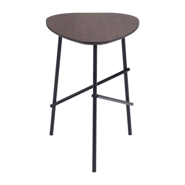 Ireland Side Table Dark Brown and Black