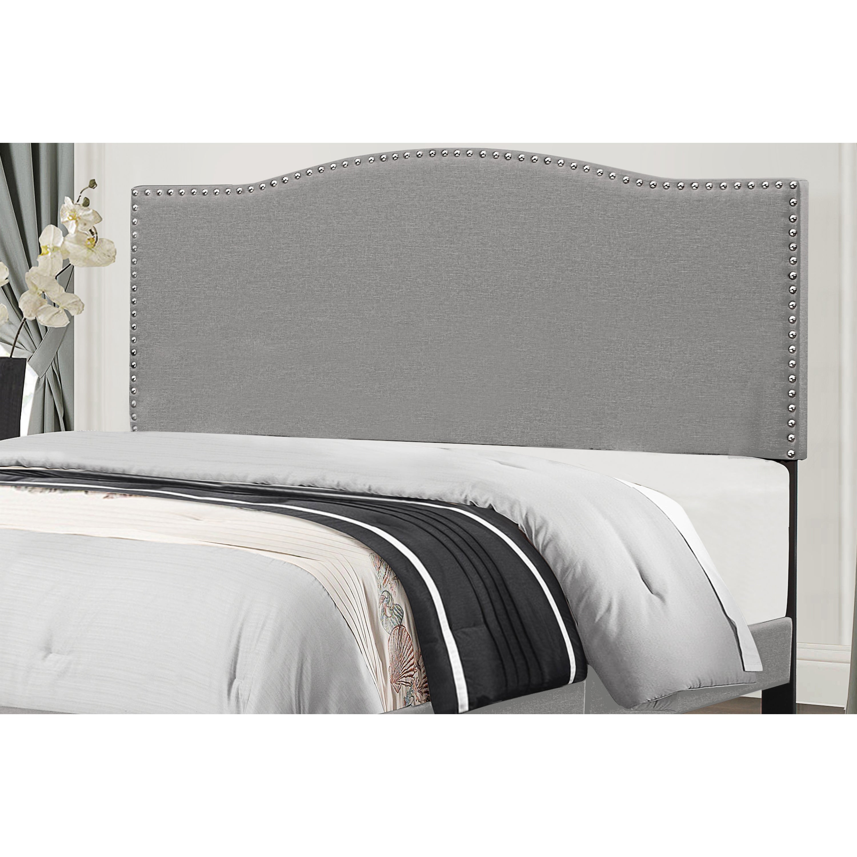 Copper Grove Durkheim Grey Fabric-upholstered Headboard - - 28116614