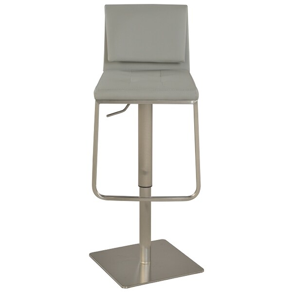 Somette Grey Contemporary Pneumatic Stool - N/A