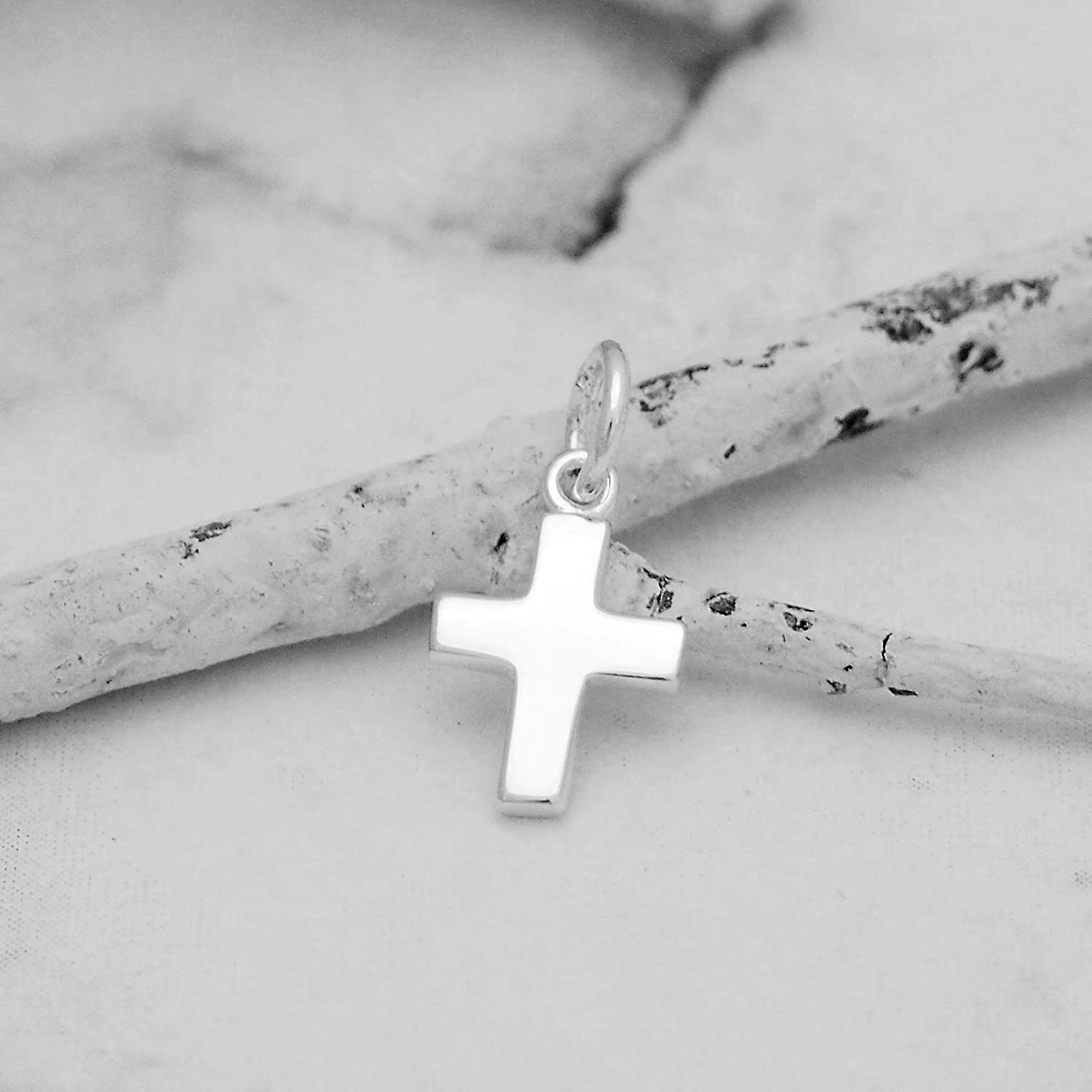 Sterling Silver Mini Cross Charm Pendant