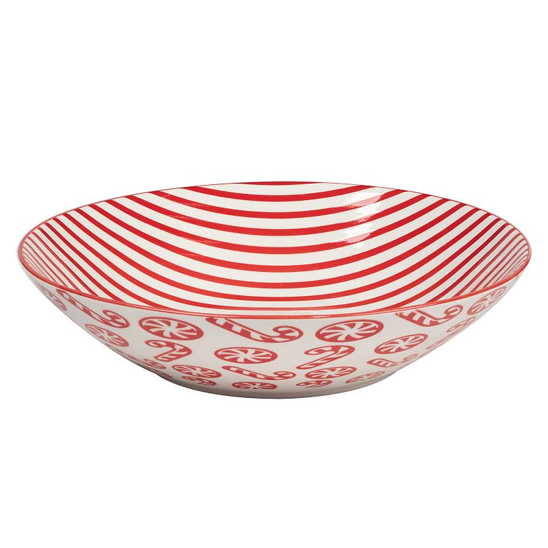 Certified International Set of 6 Peppermint Candy Soup/Pasta Bowls