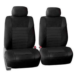 FH Group Premium 3D Air Mesh Seat Covers 47 in. x 23 in. x 1 in. Full Set DMFB068BLACK115