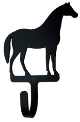 Village Wrought Horse   Wall Hook