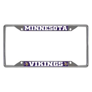 FANMATS NFL - Minnesota Vikings Chromed Stainless Steel License Plate Frame 15529