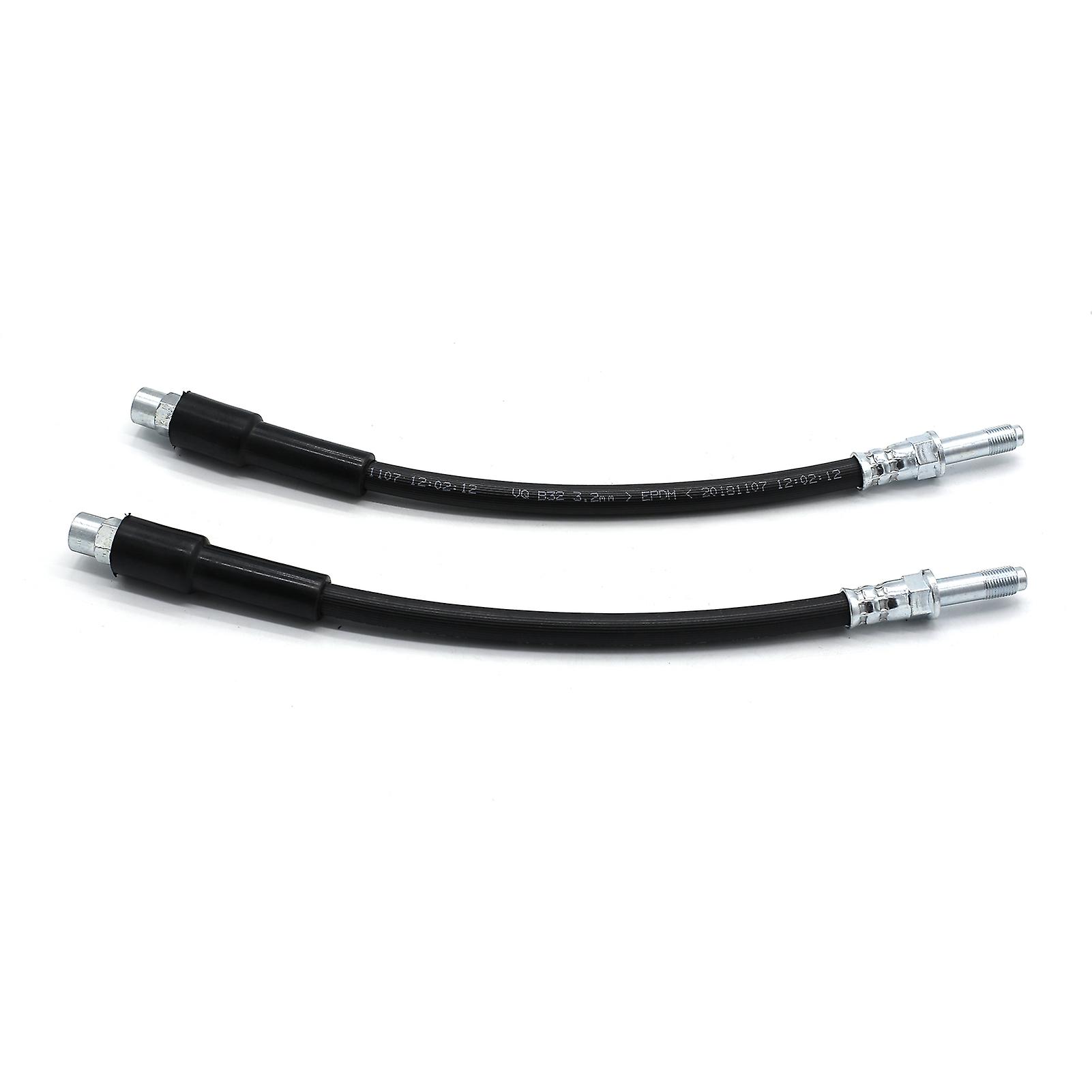 Black 2 Pcs Rear Axle Left And Right Brake Hose Brake Line Replacement For Bmw 5 Series E39