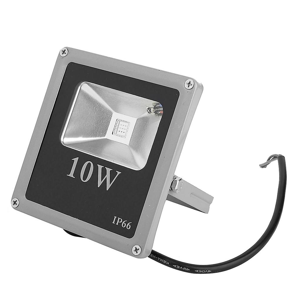 RGB 10W Outdoor LED Lamp Floodlight with Remote Control for Courtyard AC85-265V(gray)