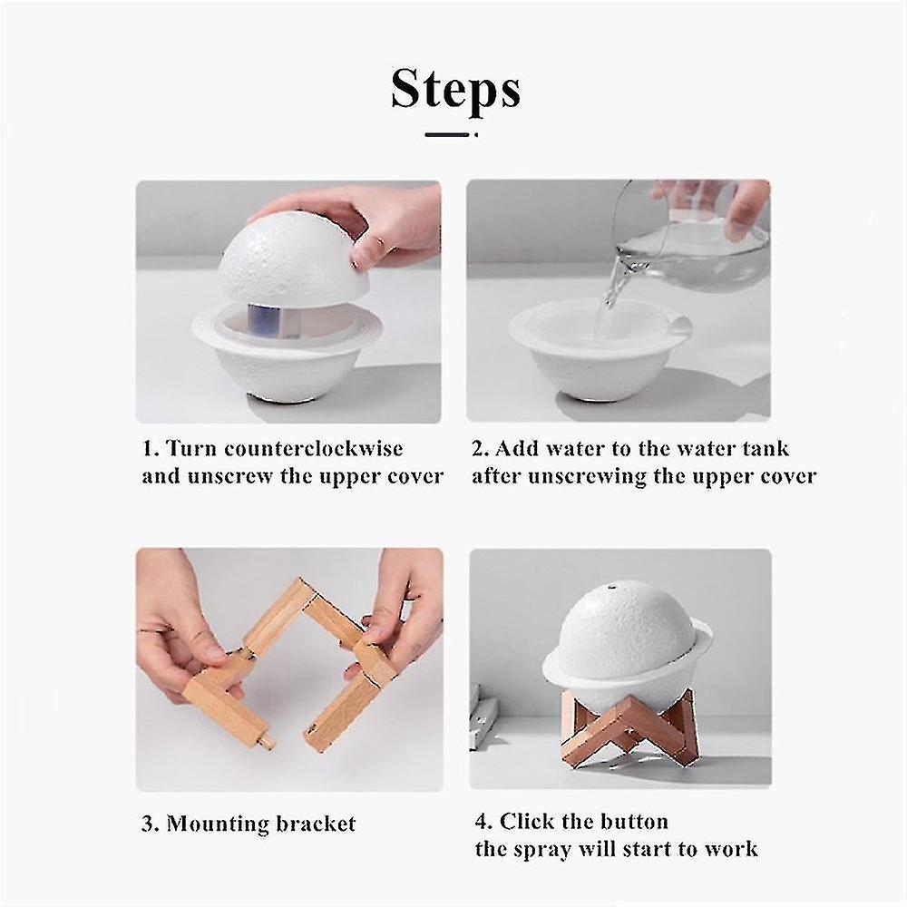 For Mini Usb Humidifier Air Purifier Humidifier Saturn Humidifier With Wooden Base |humidifiers Ws93