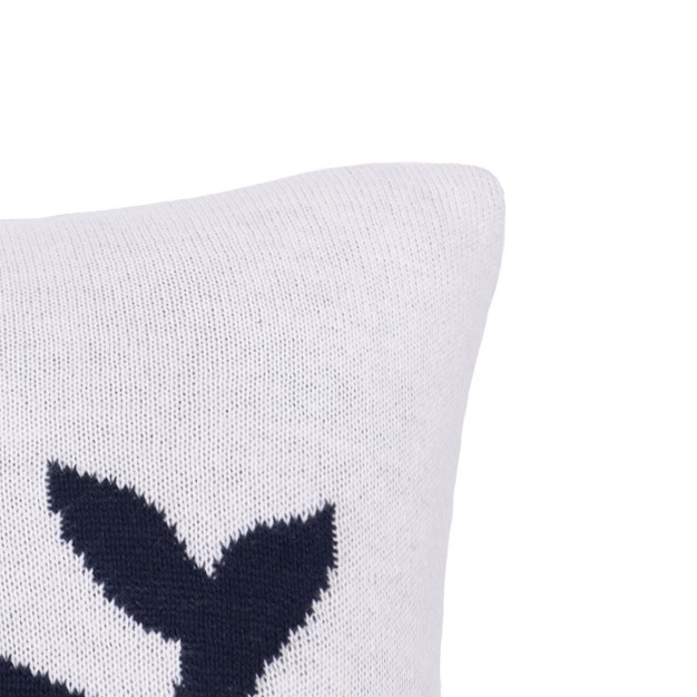 X 10 quot Whale Knitted Throw Pillow