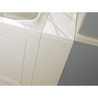 American Standard Gelcoat Premium Series 48 in. x 28 in. Right Hand Walk-In Whirlpool Bathtub in Linen 2848.109.WRL