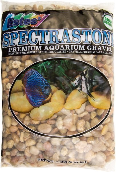 Spectrastone Shallow Creek Pebble Premium Aquarium Gravel， 5-lb bag