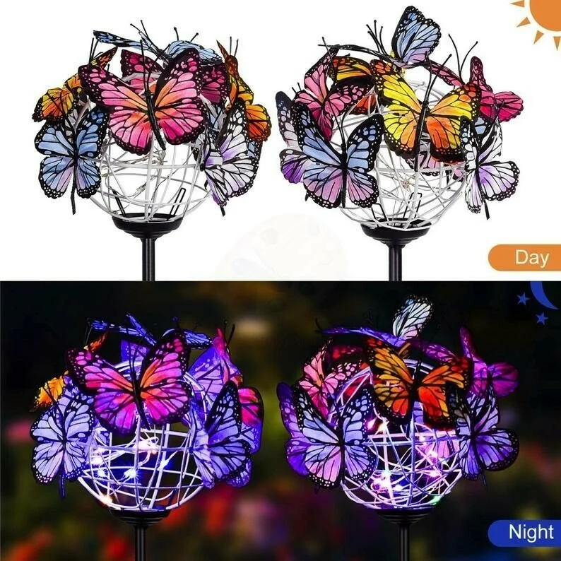 🔥BIG SALE - 49% OFF🔥Solar Stake Lights Butterflies Decor Lights ( BUY 1 GET 1 FREE )