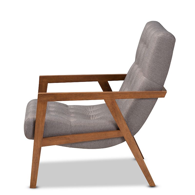 Baxton Studio Naeva Mid-Century Modern Armchair