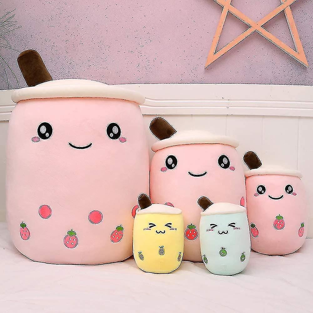 Cute Cartoon Boba Milk Tea Soft Plush Doll， Giant Boba Bubble Plushie Stuffed Tea Cup Pillow Gift Toys(green，24cm)