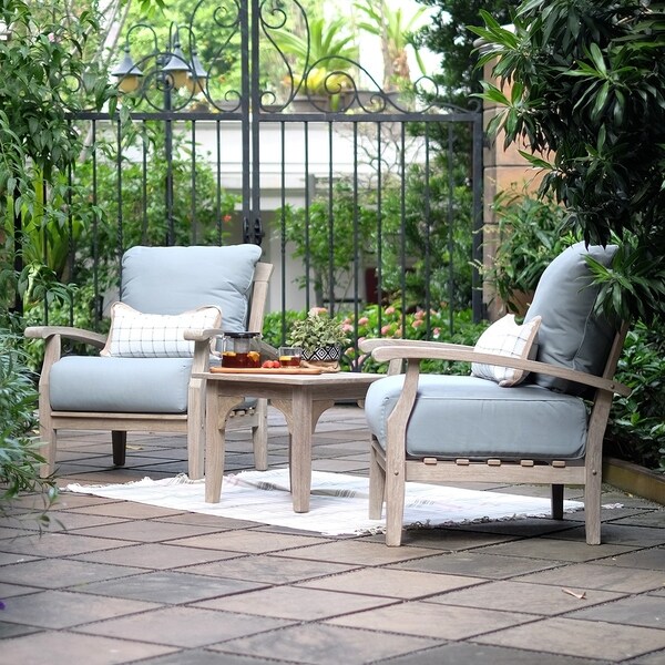 Cambridge Casual Leon Teak Patio Side Table