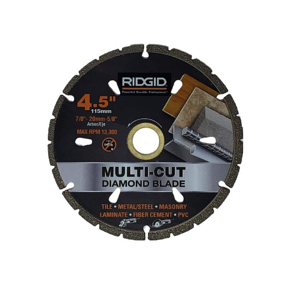 RIDGID 4.5 in. Diamond Multi-Cutting Blade HD-VBMU45