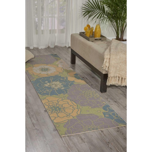 Nourison Home amp Garden Botanical Indoor outdoor Area Rug Rs021