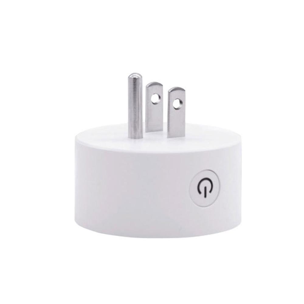 White Smart Wifi Socket Smart Plug Mini Wifi Outlet With Timer Function App Remote Control Wireless Outlet