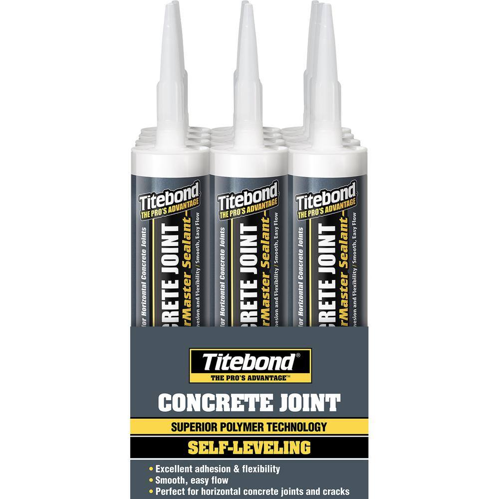 Titebond 10.1 Oz. WeatherMaster Concrete Joint Sealant - Gray (12-Pack) 3191