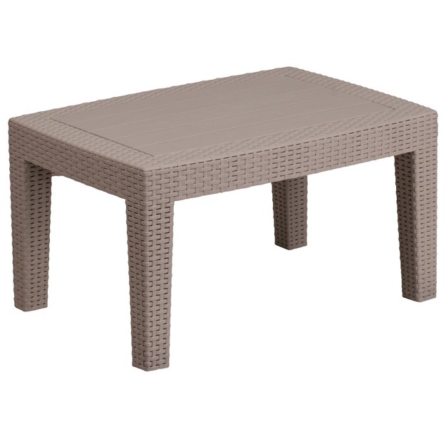 Flash Furniture Rattan Coffee Table