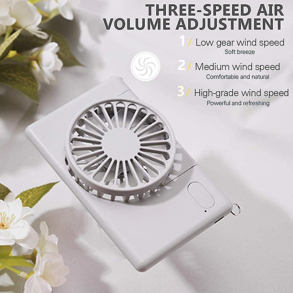 Neck Fan Handheld Fan Mini Fan Hanging Neck Fan Sport Fan Run Fan Portable Usb Personal Fan 3 Speeds 90 De Rotating Adjable Usb Fan For Kids Wo